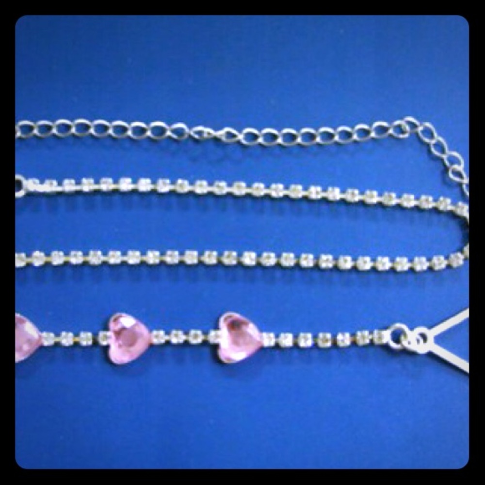 🎀 Pink Heart Bra Straps